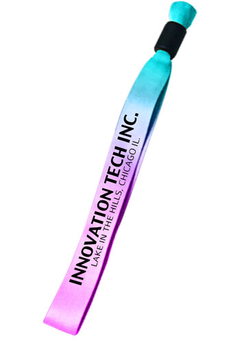 0.50 Sublimated Event Wristband with Locking Bead 0.50" Sublimated Event Wristband with Locking Bead