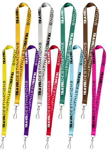 0.75 Polyester Silkscreen Lanyard 0.75" Polyester Silkscreen Lanyard