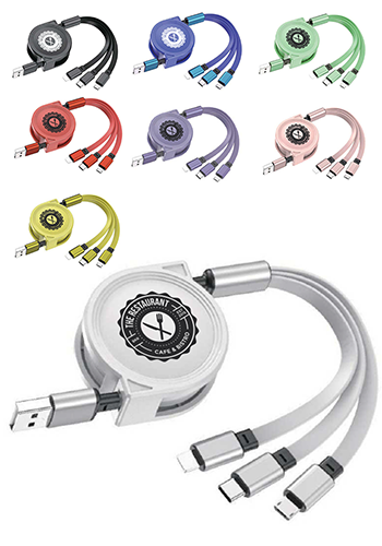 3-in-1 Retractable Charging Cable 3-in-1 Retractable Charging Cable