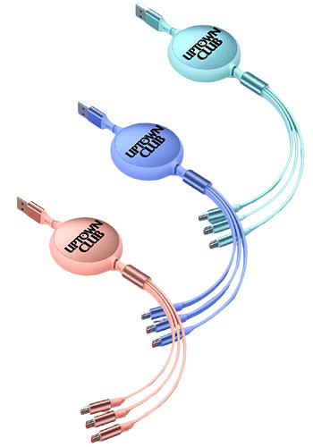 3.9 ft Retractable 3-in-1 Charging Cable2 3.9 ft Retractable 3-in-1 Charging Cable