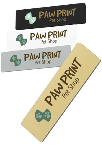3 x 1 Digitally Printed Name Badge 3" x 1" Digitally Printed Name Badge