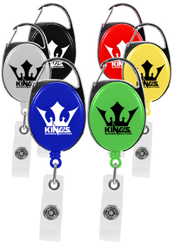 Oval Carabiner Retractable Badge Reel Oval Carabiner Retractable Badge Reel