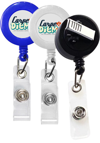 Retractable Badge Reel with Rotating Bull Dog Clip Retractable Badge Reel with Rotating Bull Dog Clip
