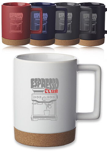 15 oz Caldwell Cork Base Ceramic Mug